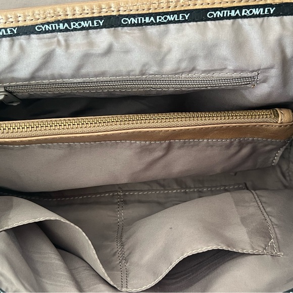 Cynthia Rowley Leather Brown Top-Handle Bag - Picture 7 of 12